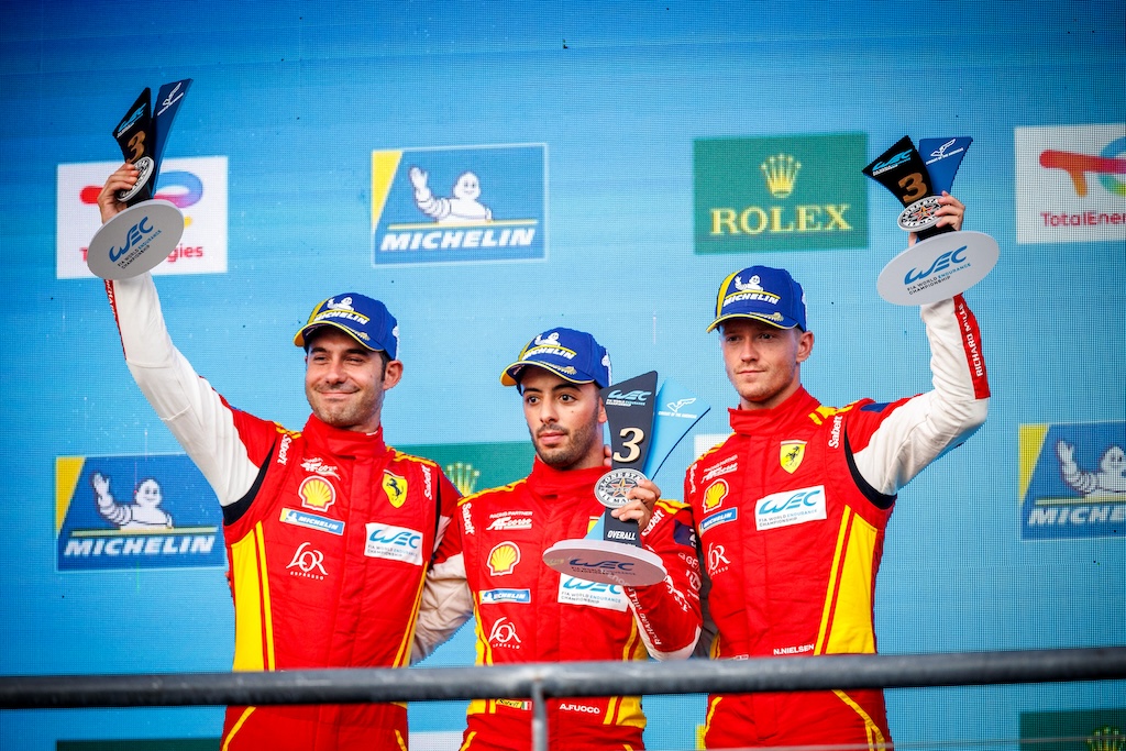COTA-podie til Nicklas Nielsen
(Foto: Ferrari Media)